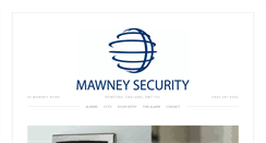 Desktop Screenshot of mawneysecurity.co.uk