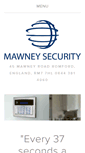 Mobile Screenshot of mawneysecurity.co.uk